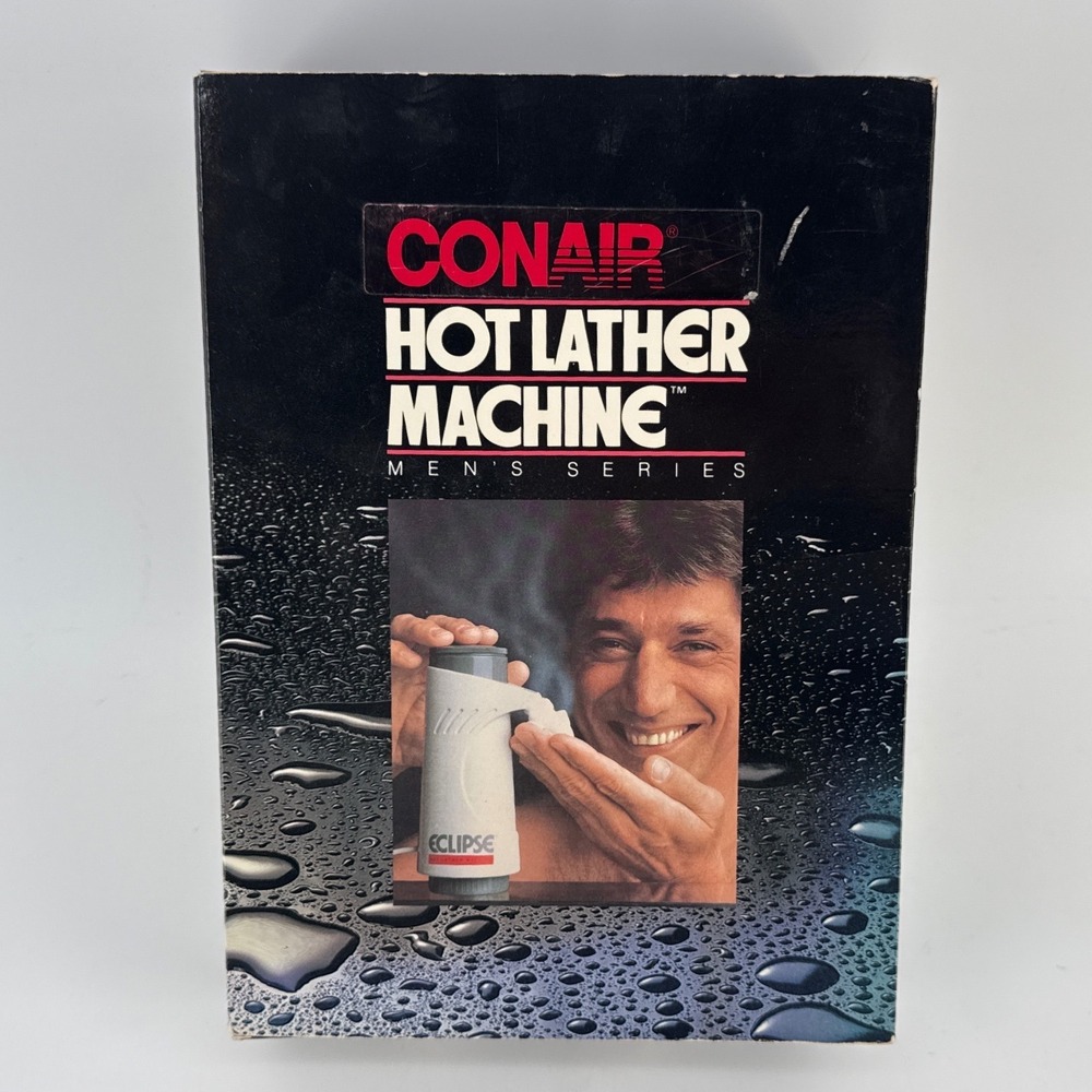 Conair Eclipse Hot Lather Machine Men Vintage Joe Namath HLM1 Shave Kit NEW